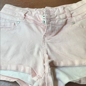 Pink high waisted shorts